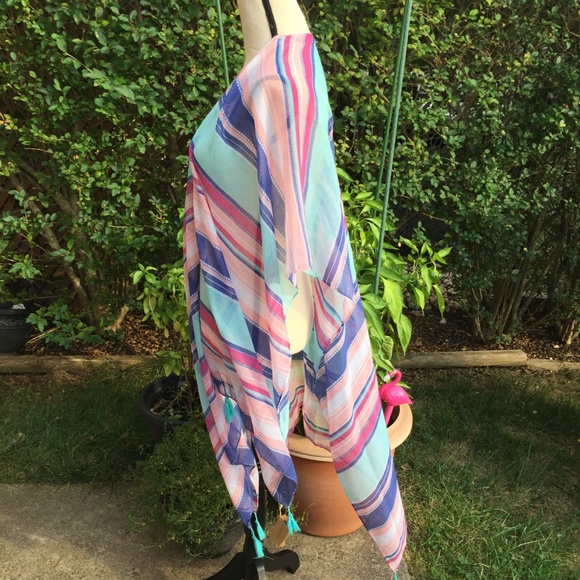 Justin & Taylor Multi Color Ruana - Picture 4 of 8